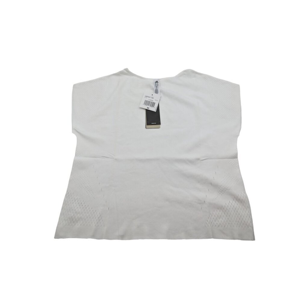 NEW $70 Adidas Warp Knit White Training Shirt Women’s LARGE Perforated BR1678
